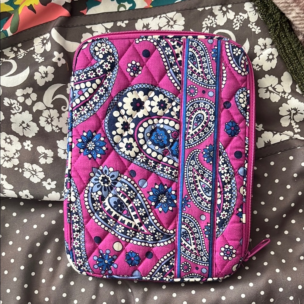 Vera Bradley Pink and Blue Paisley